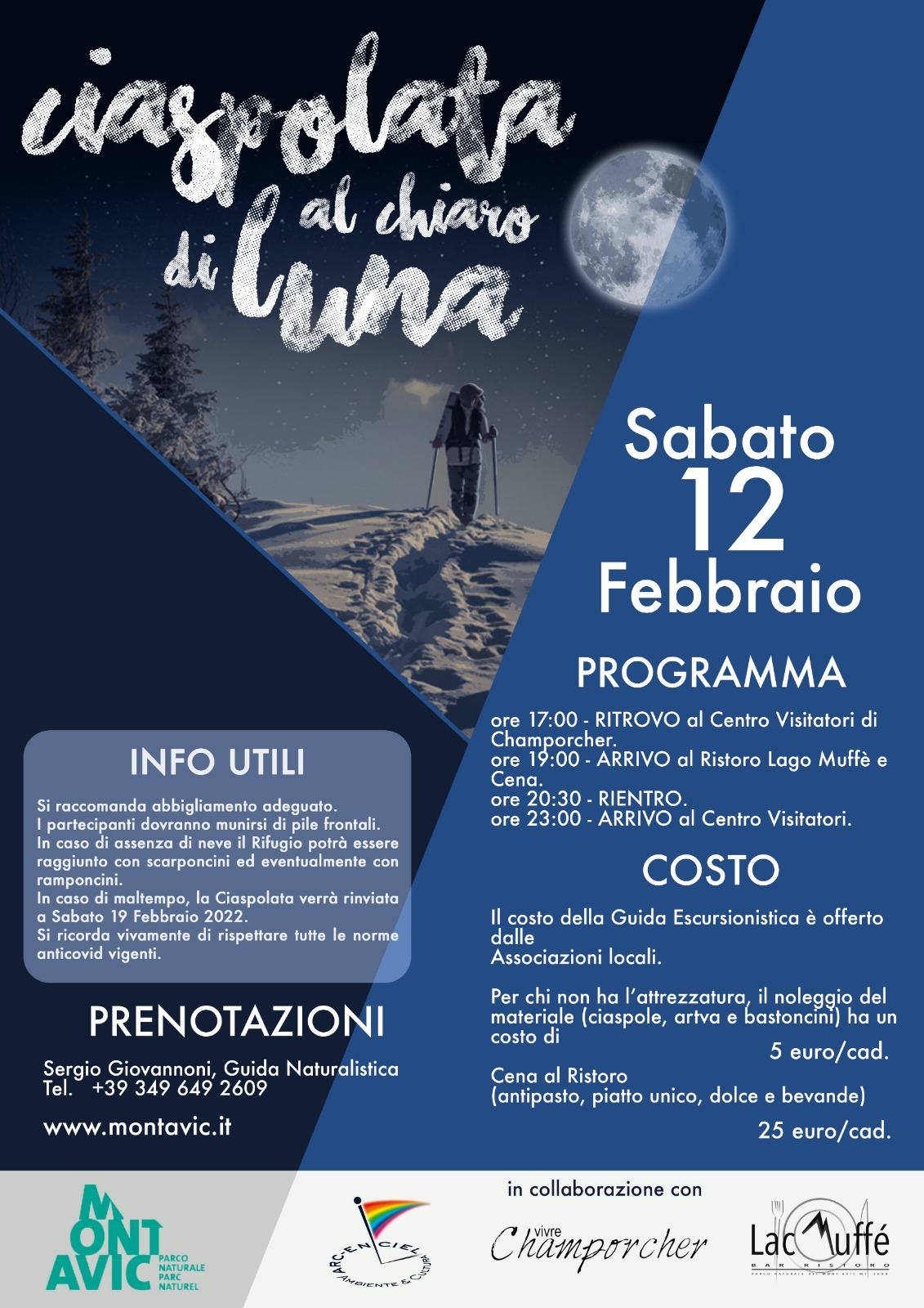 CIASPOLATA AL CHIARO DI LUNA Valle d Aosta unica per Natura