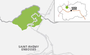 cartina Sites de haute altitude du col du Grand-Saint-Bernard