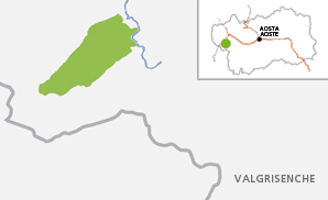 cartina Ambienti d'alta quota delle combe Thuilette e Sozin