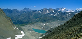 Environnements calcaires de la vallée de Rhêmes en haute altitude